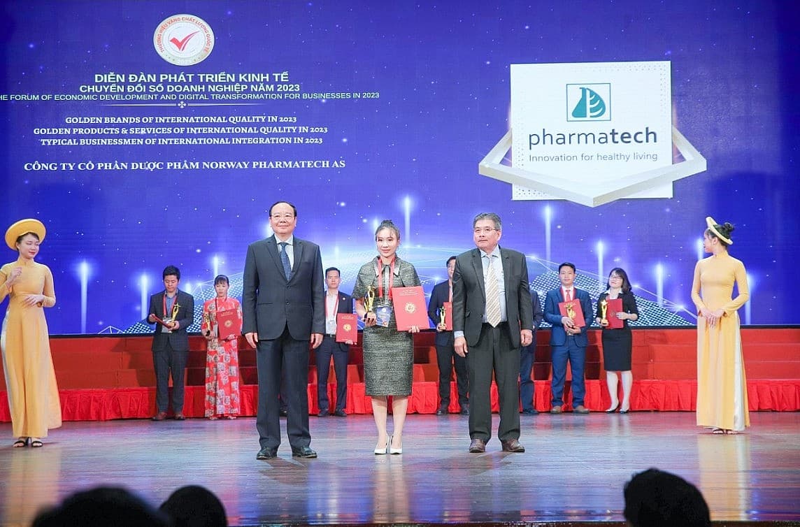 Pharmatech Lọt Top 10 Thương Hiệu Vàng Chất Lượng Quốc Tế